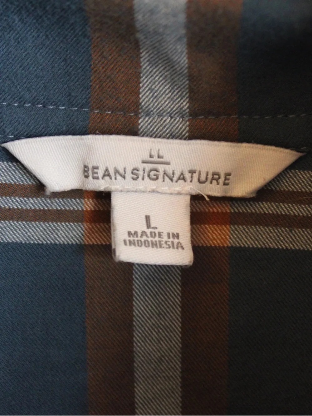 L.L. Bean “Signature” Plaid Pullover Tunic in Teal, Rust, and Cream - Picture 3 of 7